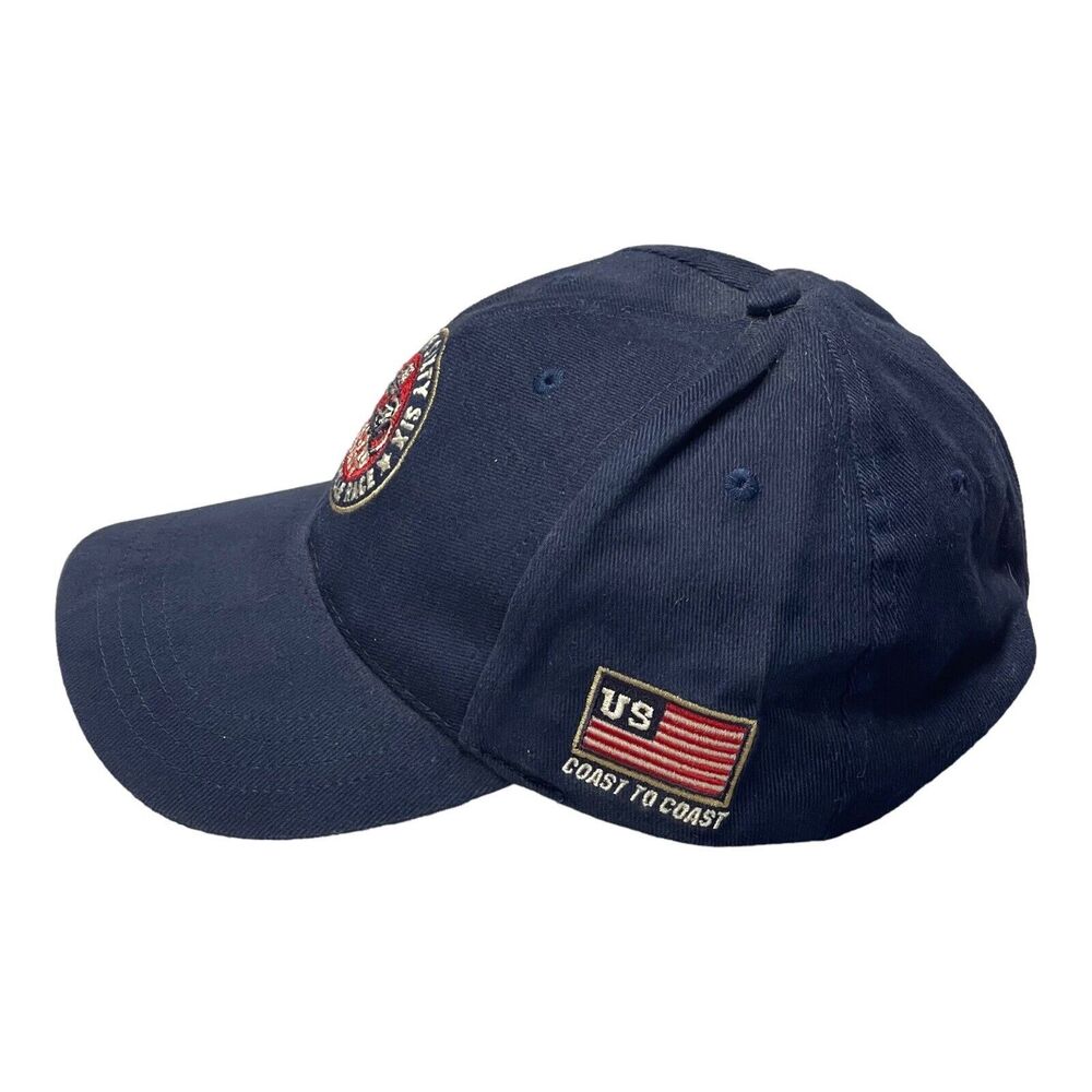 Embroidered Highway Route 66 Cap Blue Hat Adjustable Hook Loop Adults - Picture 2 of 10